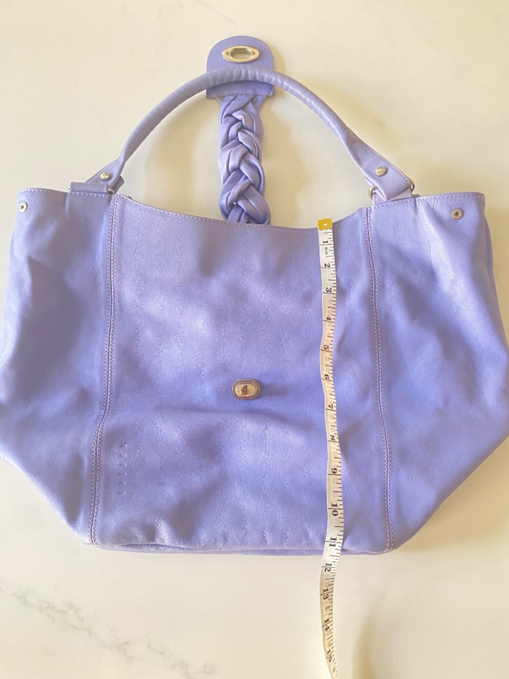 Vintage Lazaro Argentina Lavender Leather Hobo Shoulder Bag - Picture 15 of 16
